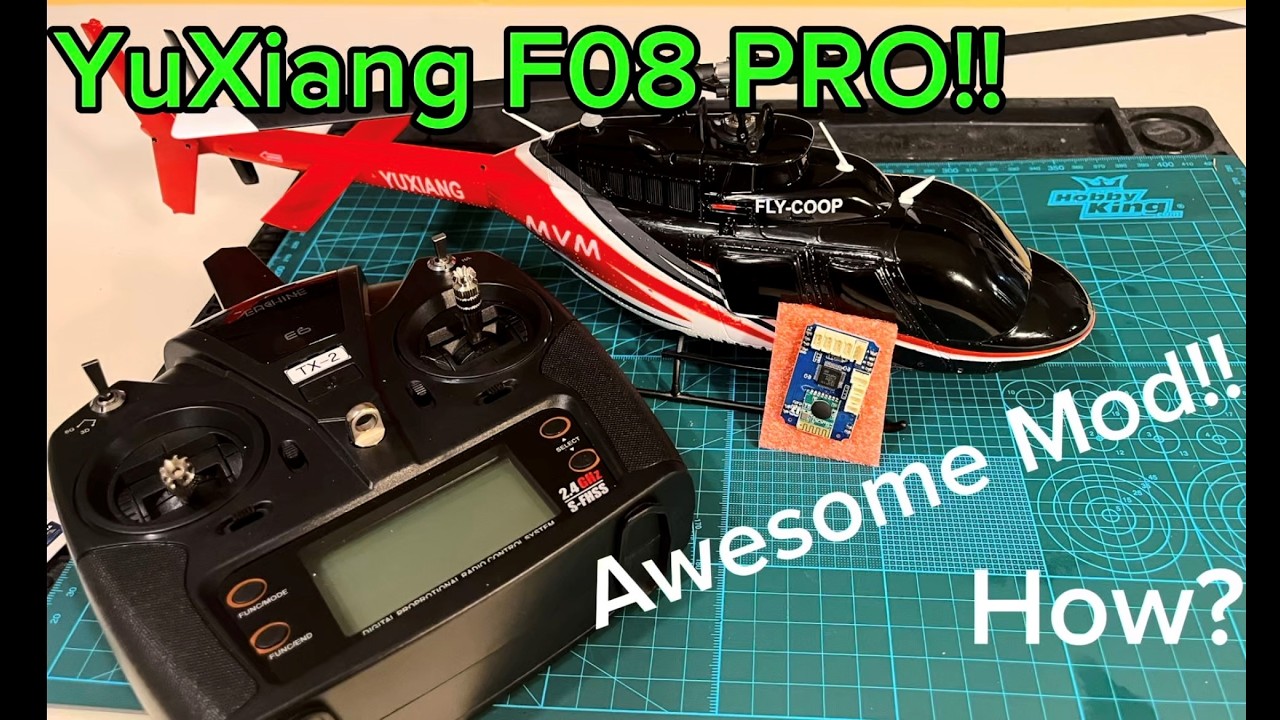 YuXiang F08 - Bell 206: How to swap control board and setup to improve performance 100%!