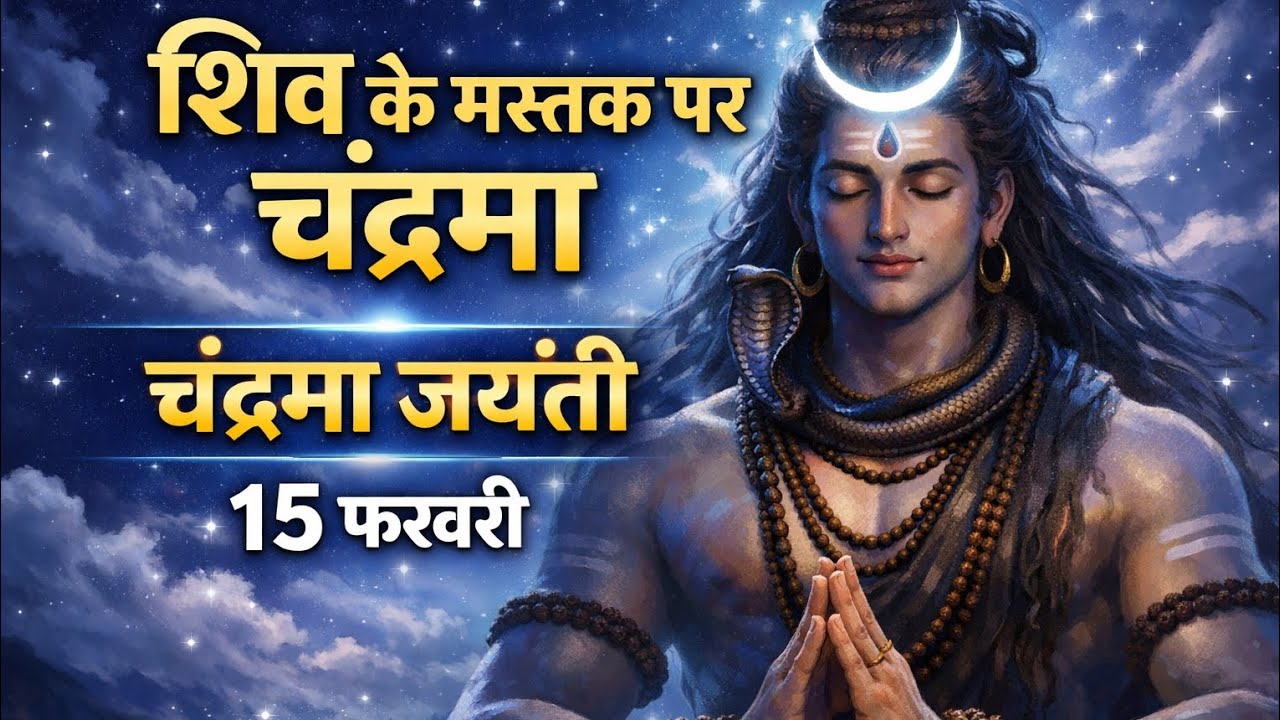 🌜 शिवजी के मस्तक पर चंद्रमा।   