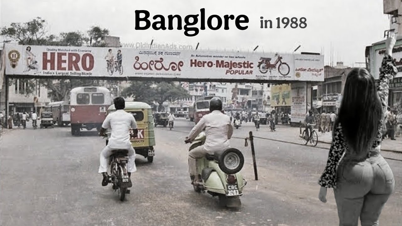 Bangalore city tour 1981-1990 | Old visuals of Bangalore 