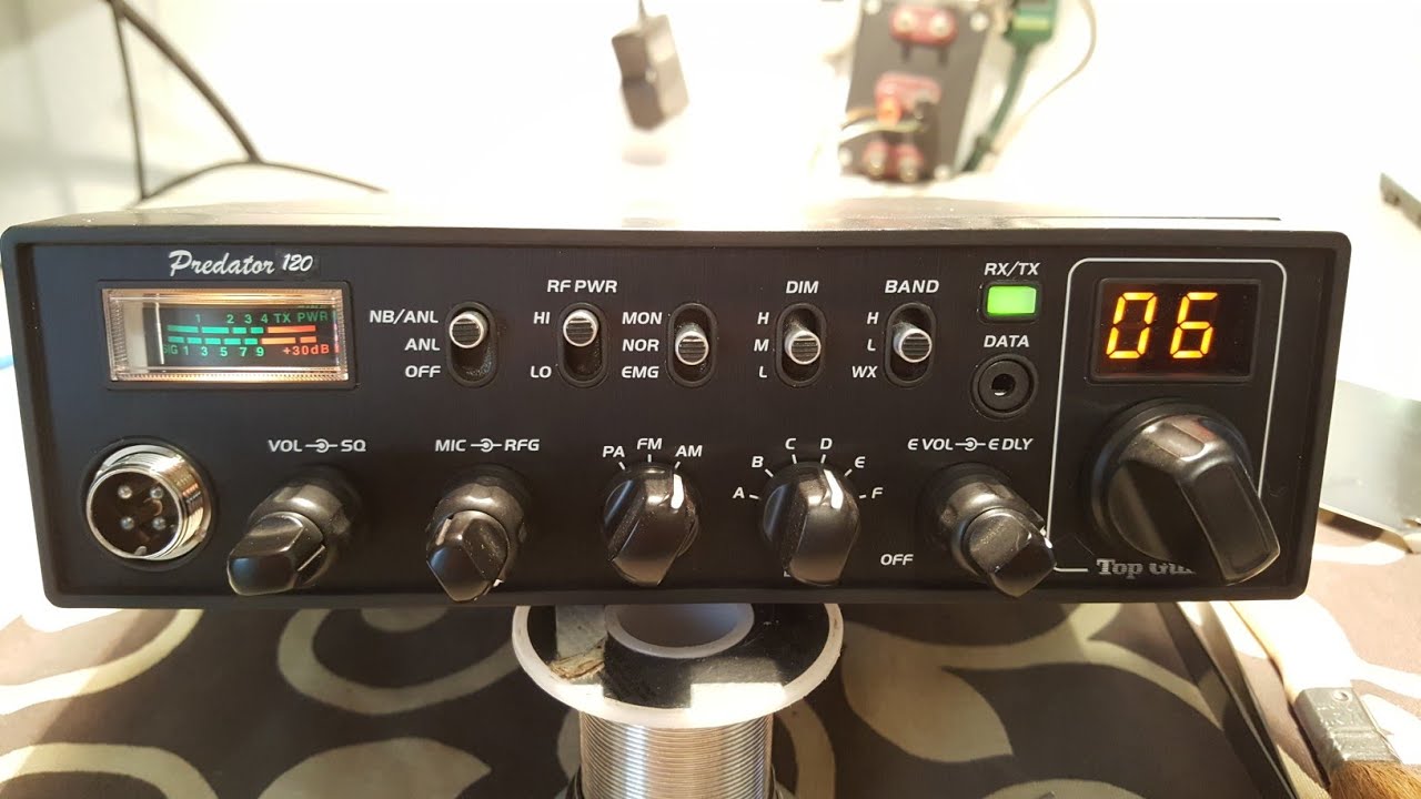 TOP GUN PREDATOR 120, AD-203 PA, 10m Cb Radio, RX, TX.