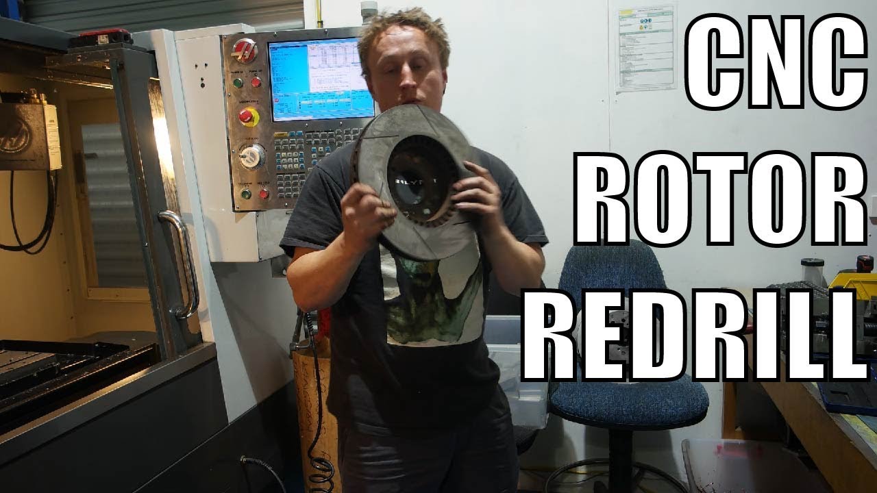 Redrilling 5 stud rotors to 4 with CNC