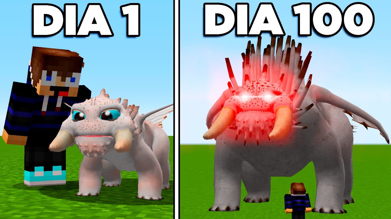 SOBREVIVI 100 DIAS COM DRAGÃO ALFA