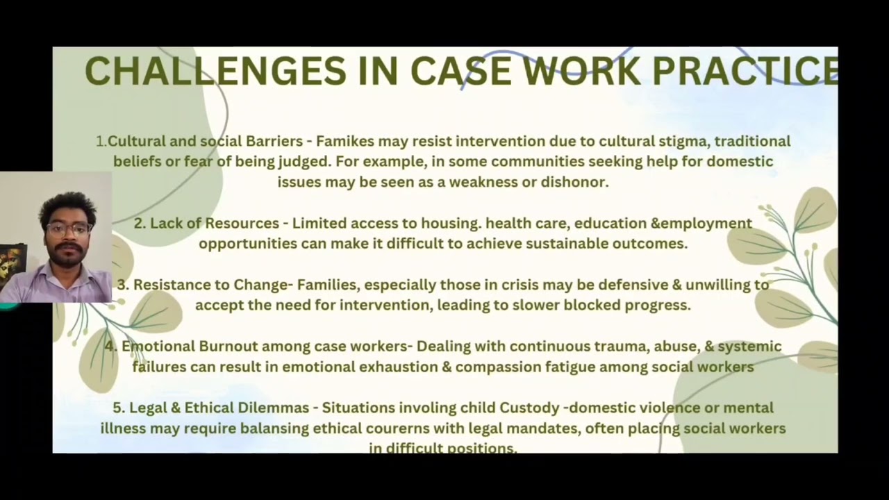 Social case work : Case work in family welfare challenges and opportunities 