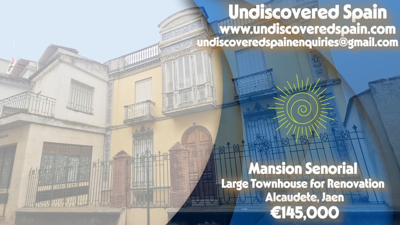 Mansion Senorial-€145,000.Large Townhouse for Sale in Alcaudete,Jaén.Renovation Project Castle Views