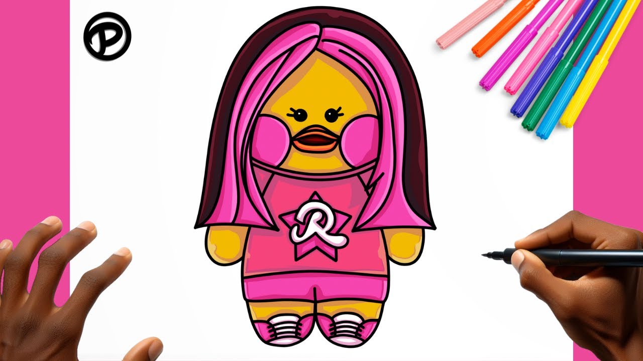 Como desenhar um paper duck da emilly vick passo a passo