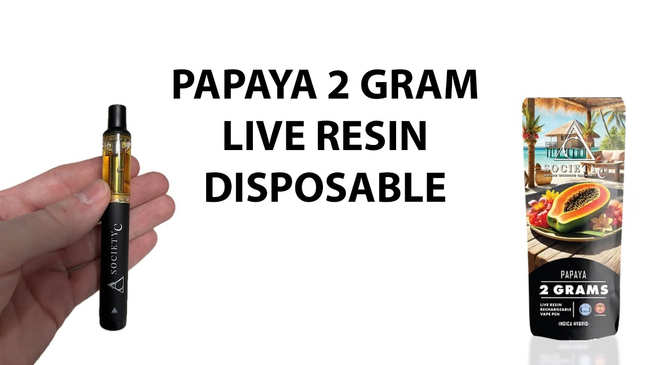 Papaya 2 G Live Resin Disposable By Society C