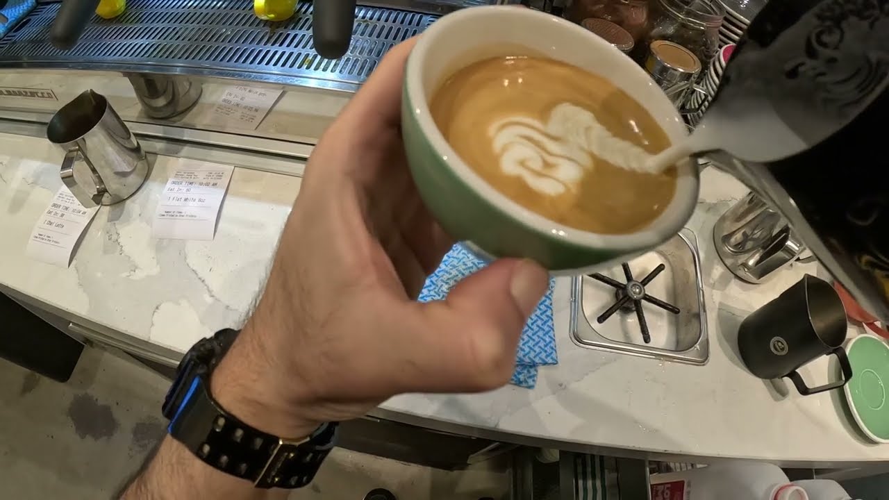 POV barista slowly start morning shift in a Melbourne cafe