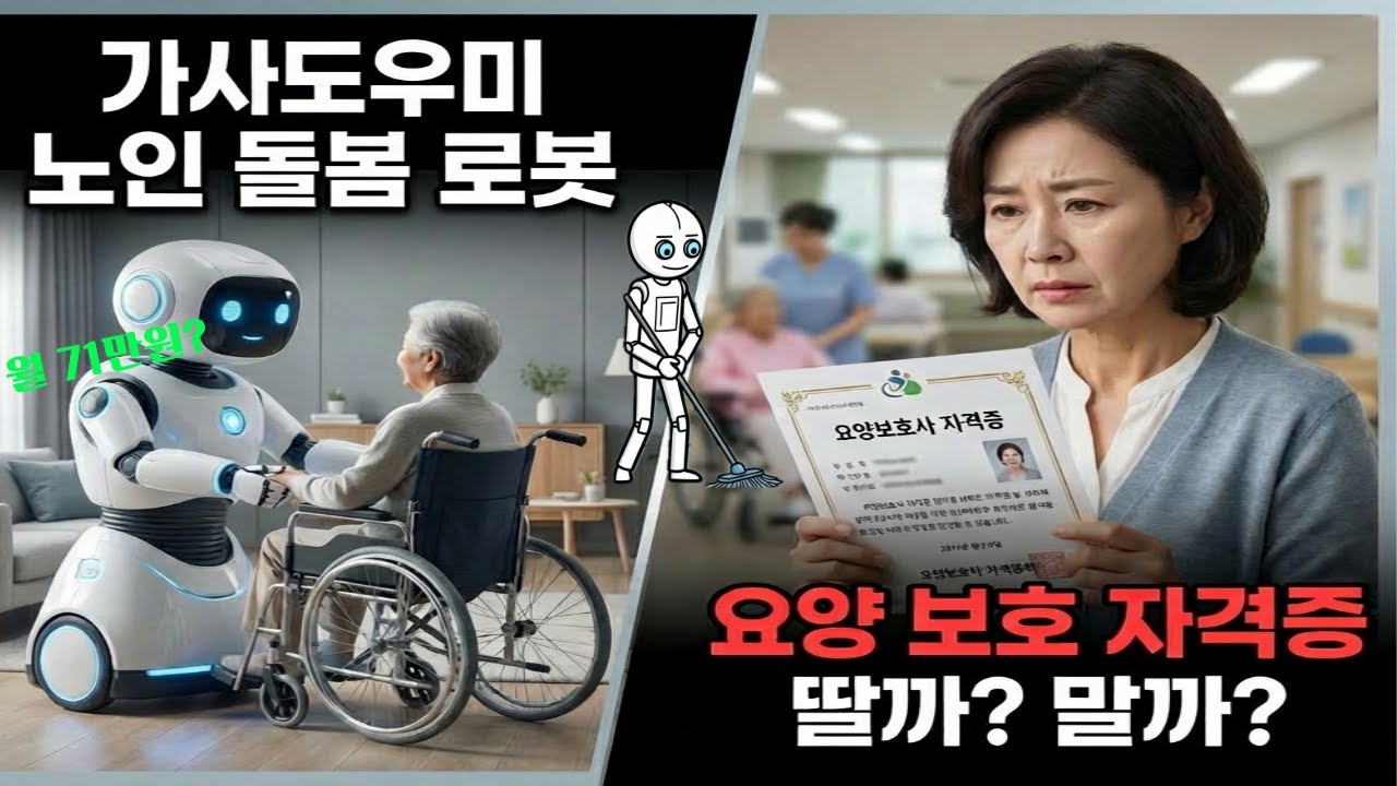 노인 돌봄 로봇 상용화 시작, 인기있는 요양보호사 자격증의 몰락?