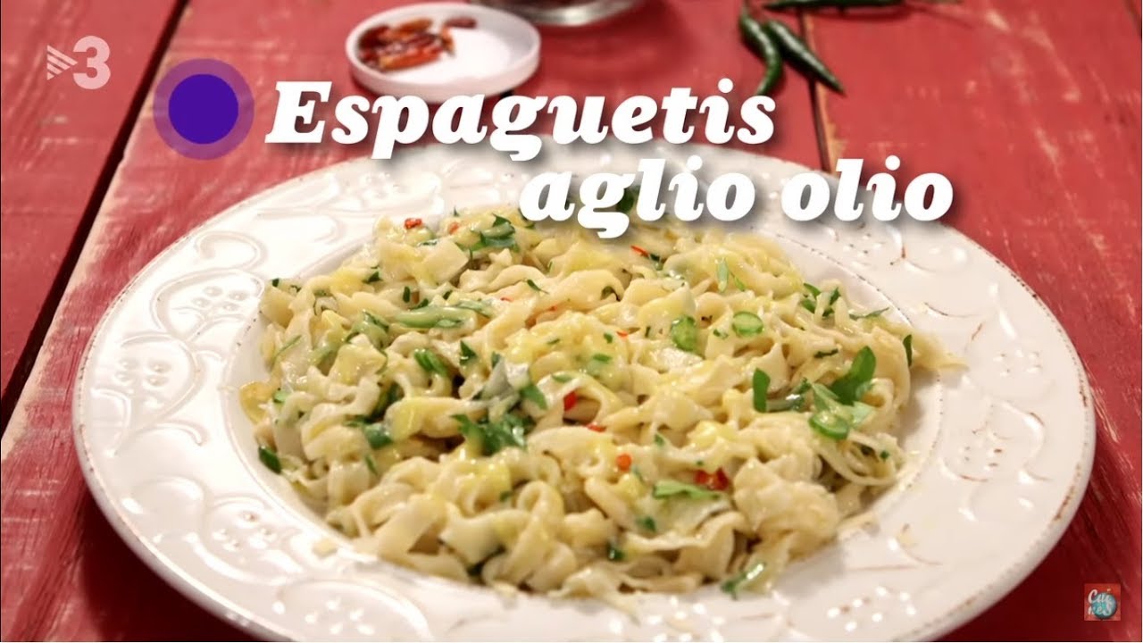 Espaguetis aglio olio