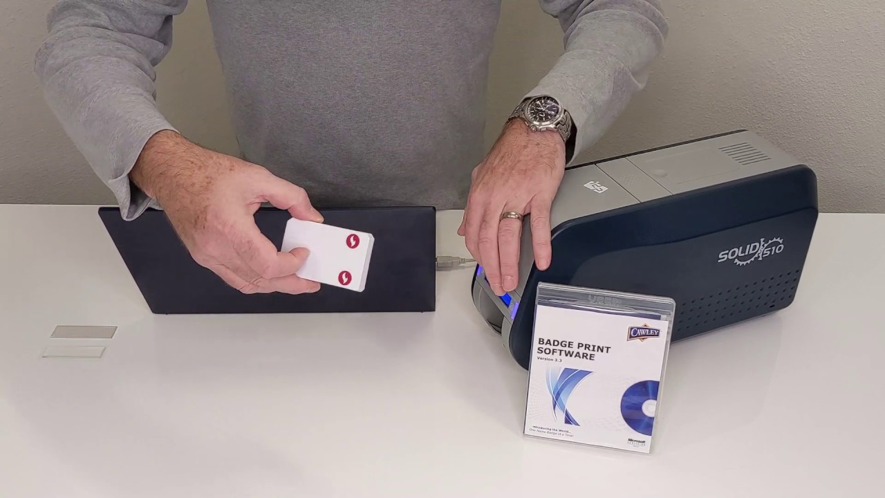Cawley Name Badges - Direct Print System with the IDP Solid 510 Printer