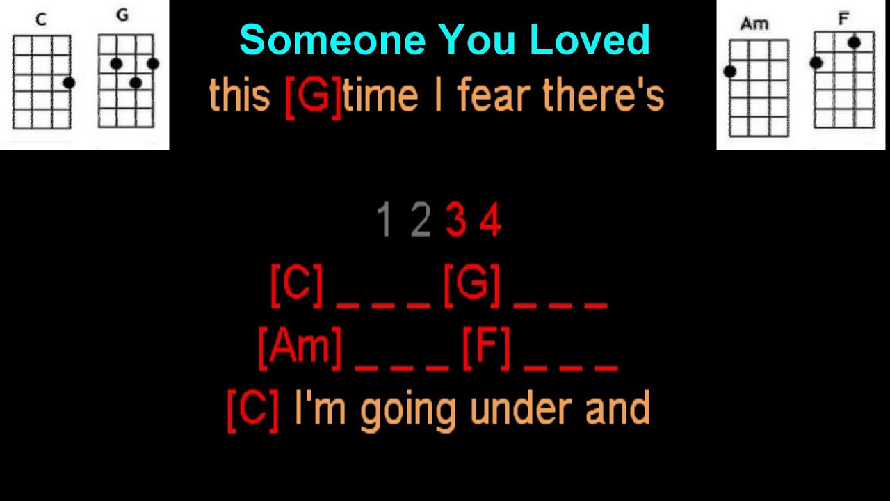 Someone You Loved by Lewis Capaldi Ukulele Play Along.