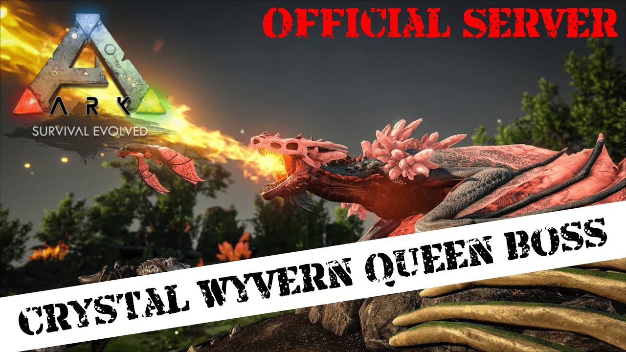 Ark: Survival Evolved - Alpha Crystal Wyvern Queen BOSS [Crystal Isle DLC] [PC Official Server]
