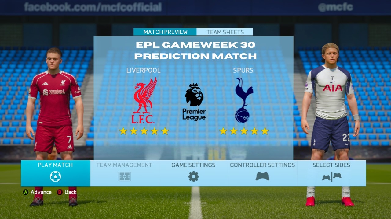LIVERPOOL VS TOTTENHAM - FIFA 16 INFINITY PATCH FC 26