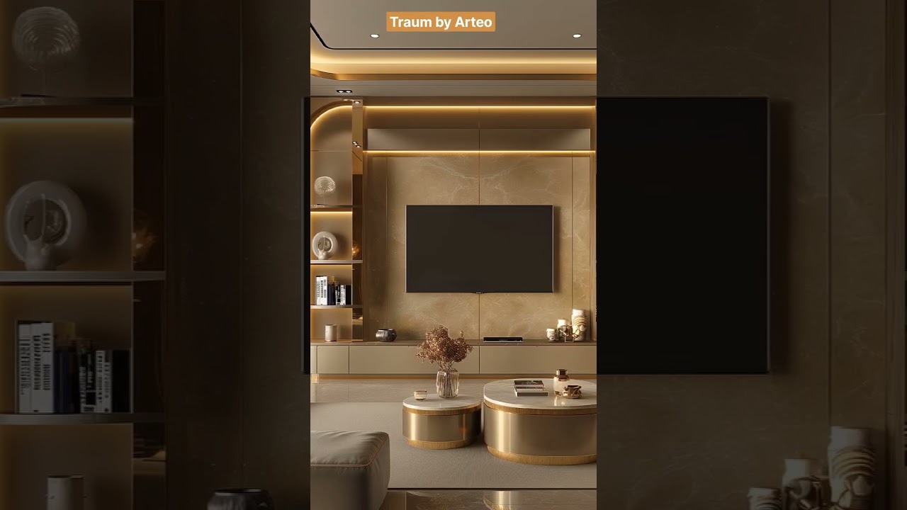 Tv unit Design | Home Decor | Interior Design | 2025 Tv Design | #tvstand #wpclouvers #home #10m #cr