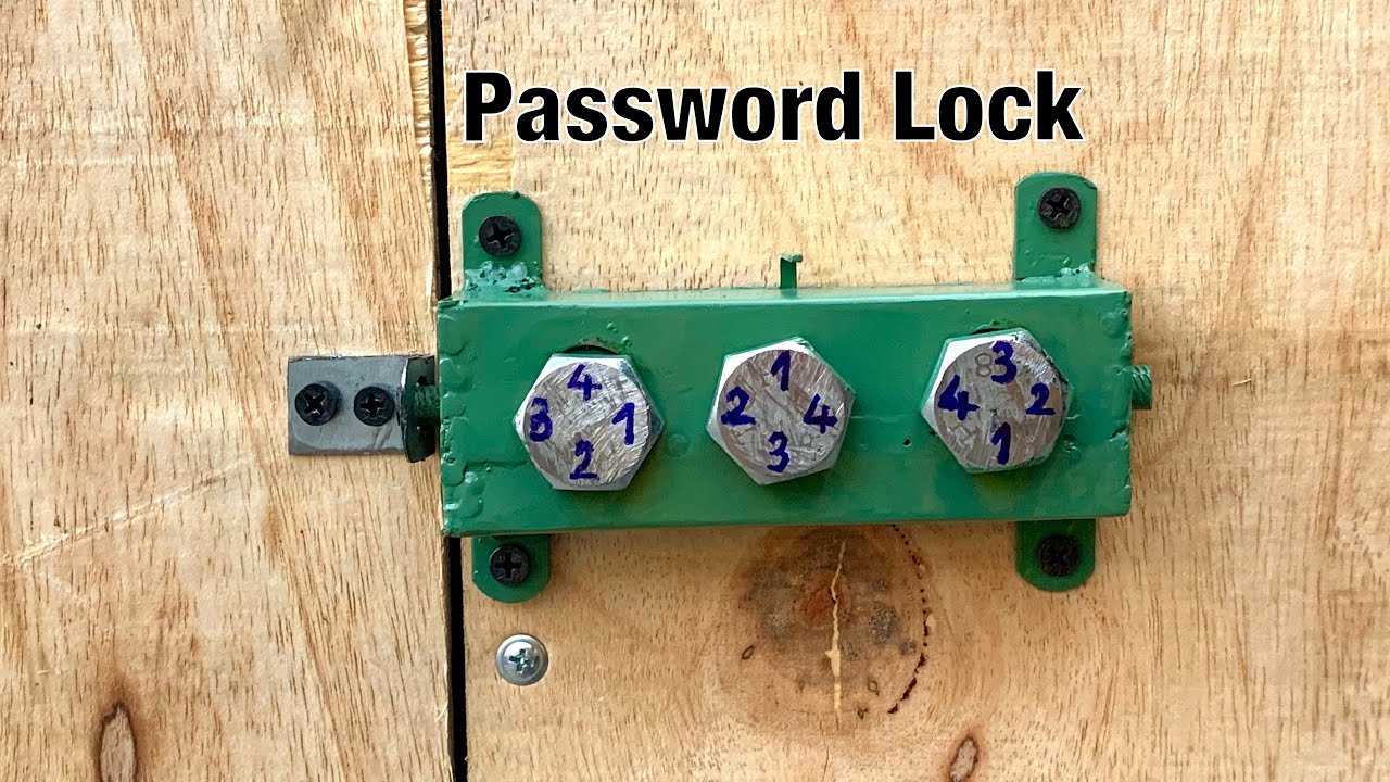 Homemade Door Latches | How to Make a Simple Password Lock Door Lock