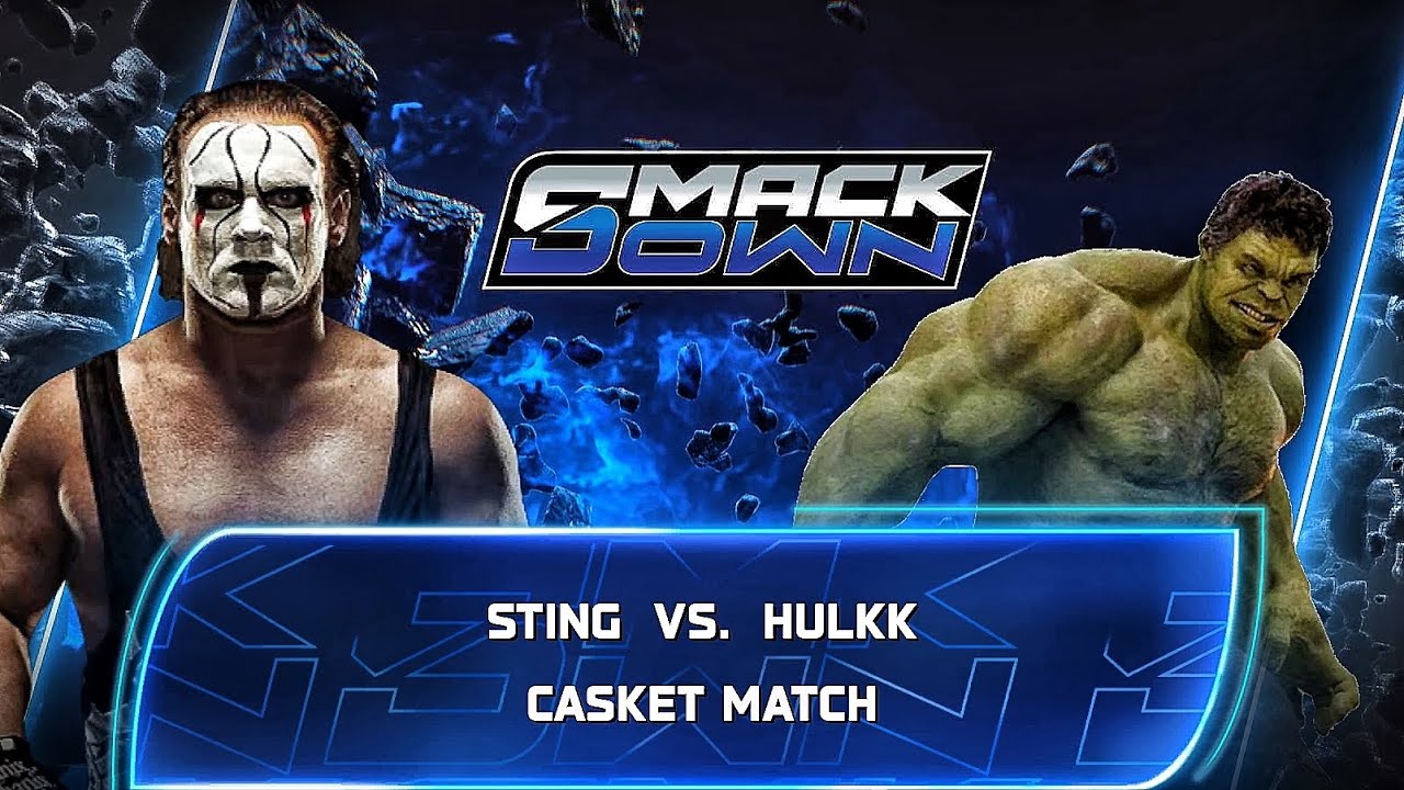 Sting Vs Hulk - Casket Match At WWE Smackdown