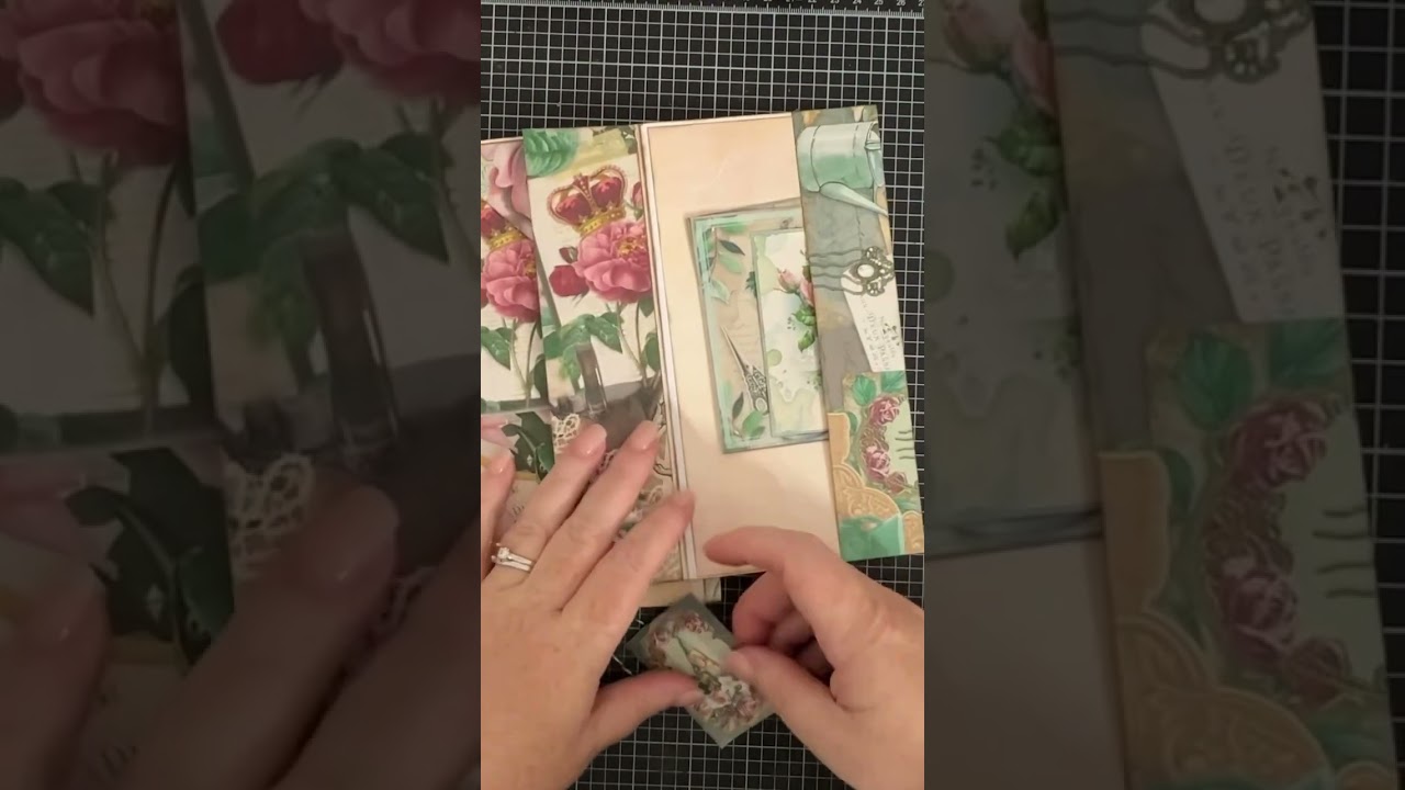 Make this skinny junk journal folio with me! #silverandsparkles #junkjournal #papercraft #tutorial
