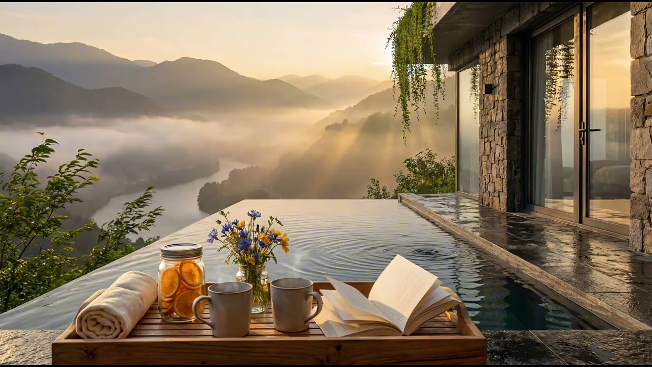 Smokey Mountain Spa ☀️🌿 Jazz Background Music | 2.5 Hours