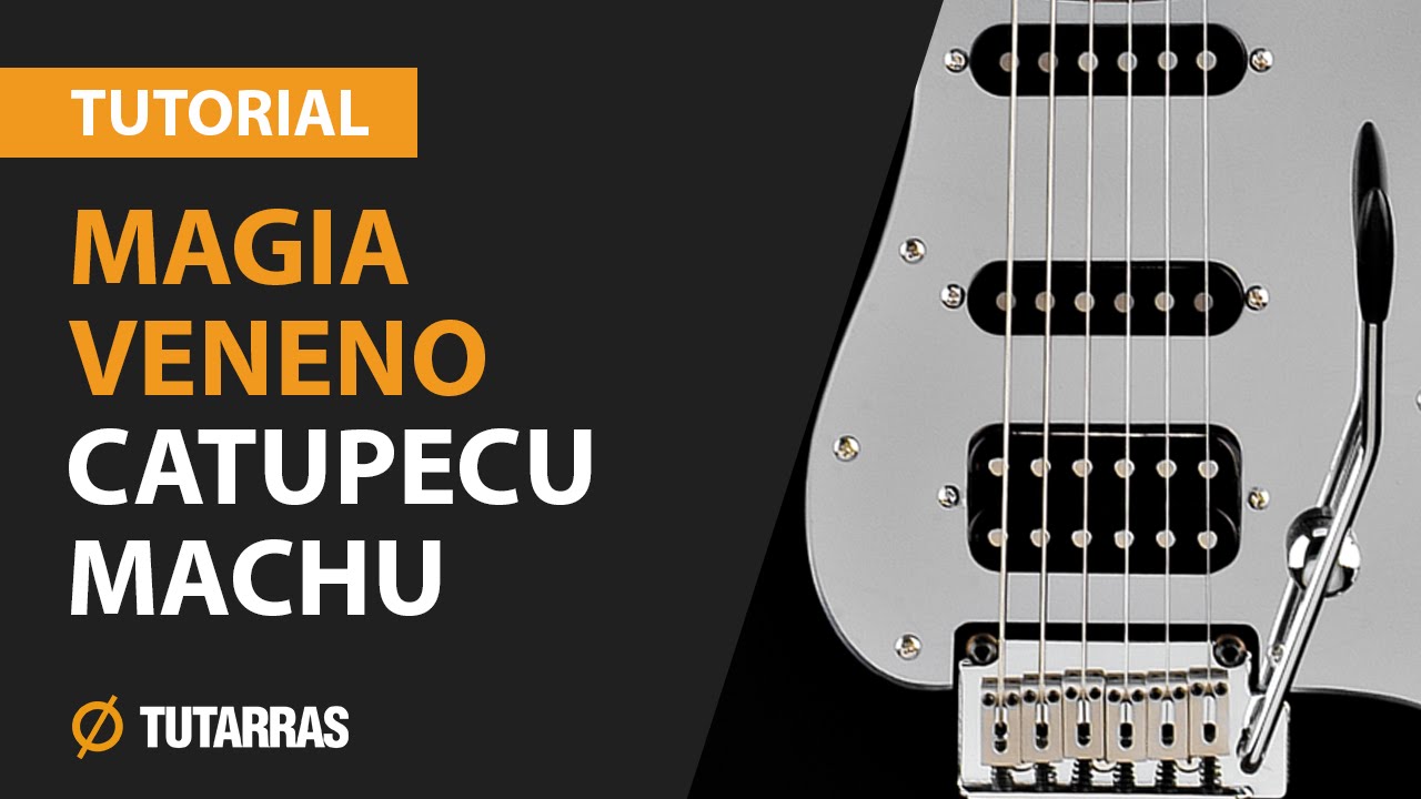 Como tocar MAGIA VENENO de Catupecu Machu en Guitarra electrica TUTORIAL