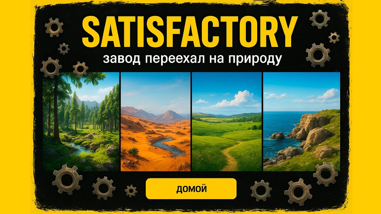 Satisfactory Без Транспорта?! Только Конвейеры и Реалистичная Постройка