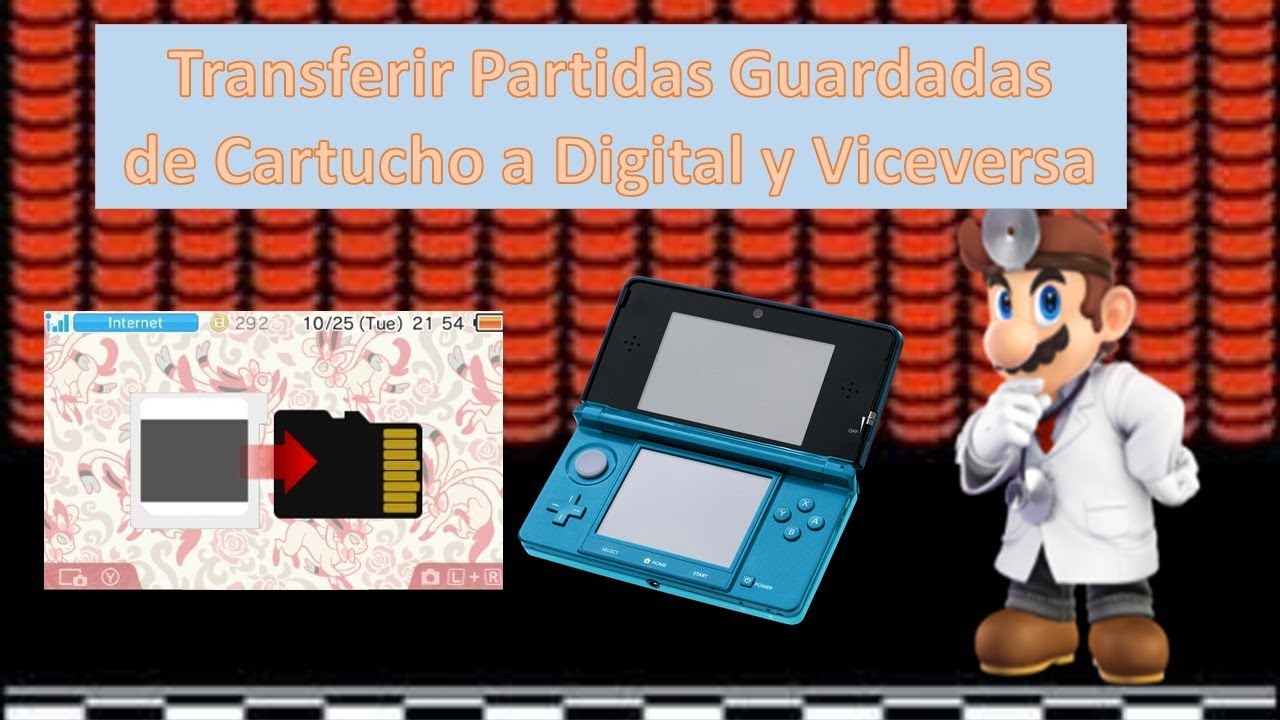Extraer y Transferir Partidas de Cartucho a Digital y Visceversa