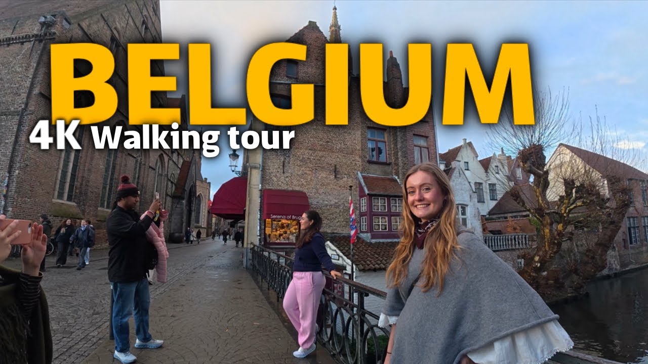 This Belgian City Looks Too Beautiful to Be Real  Bruges Walking Tour 4K