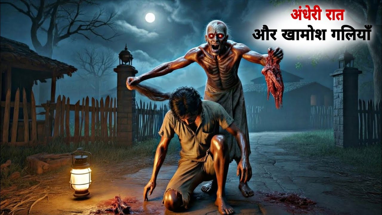 अंधेरी रात और खामोश गलियाँ | Horror story video 