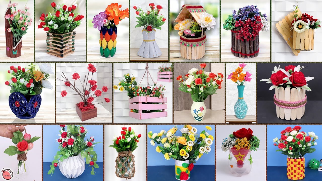 20 Quick Easy DIY Flower Pot Ideas !!!