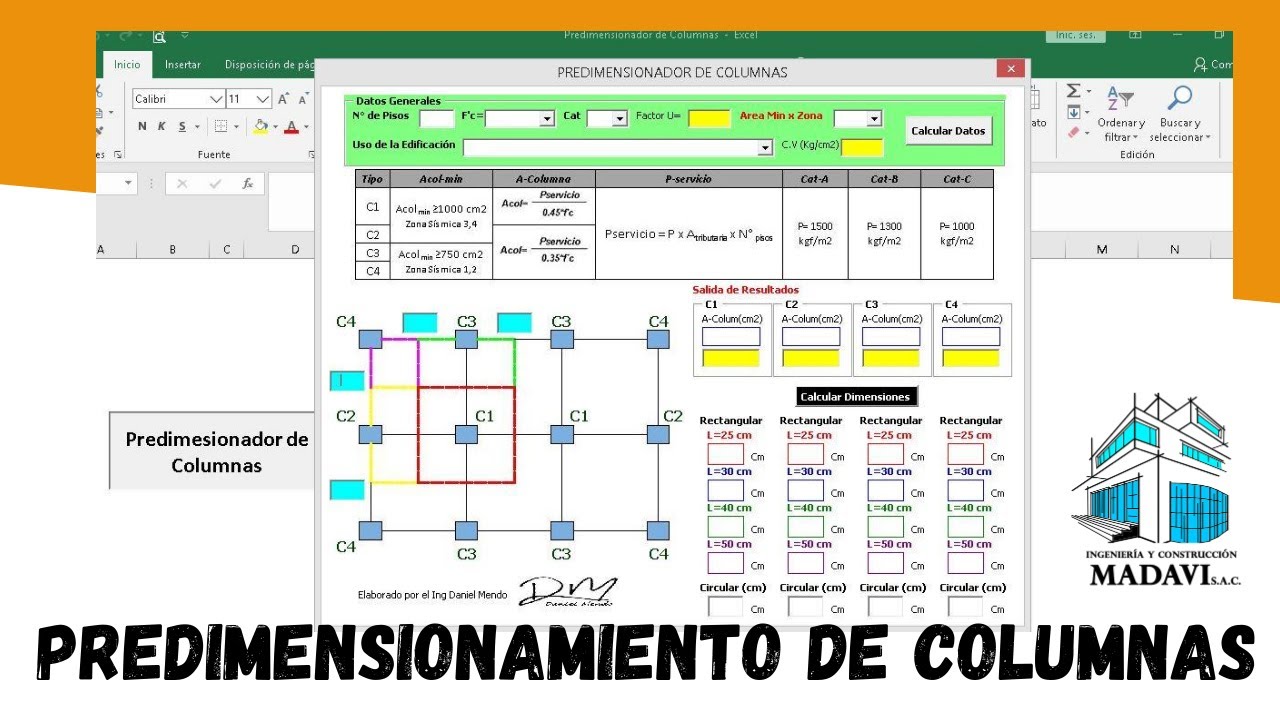 PREDIMENSIONAMIENTO DE COLUMNAS DE CONCRETO-MACRO-2020💥