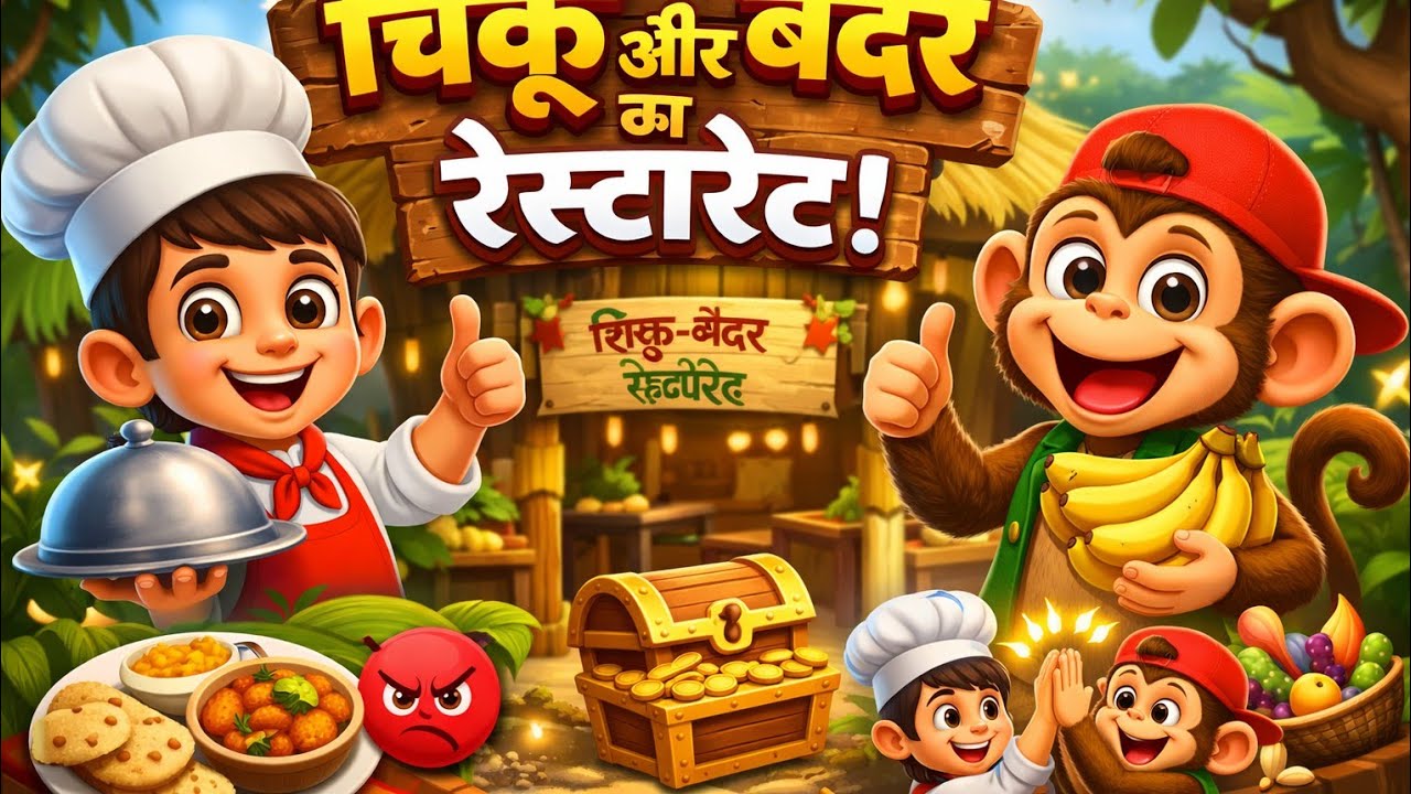 चिन्टू का बन्दर | Monkey Cartoon | 