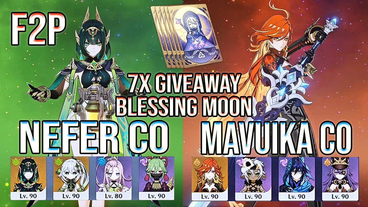 🎁 7x GIVEAWAY! 😱 F2P Nefer & Mavuika DESTROY Spiral Abyss 12 | Genshin Impact