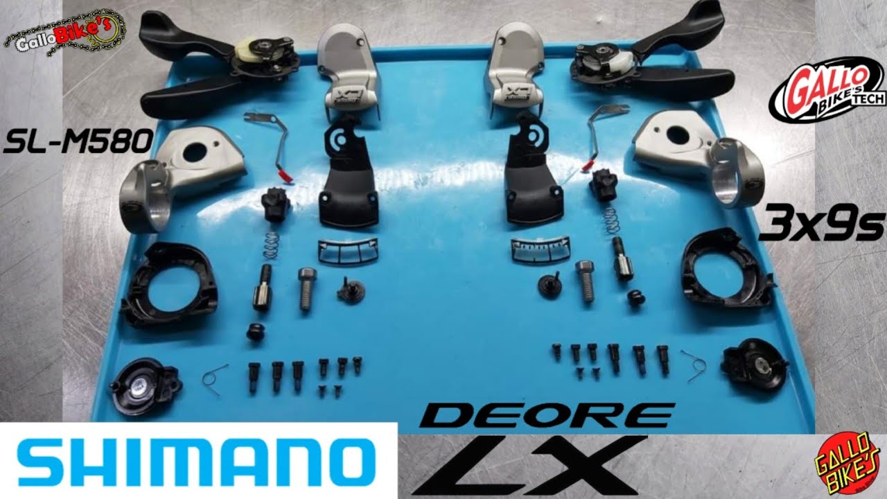 SHIMANO Deore LX SL-M580 Servicio Mandos 3x9s | Mantenimiento Palancas de cambio | Service Shifters