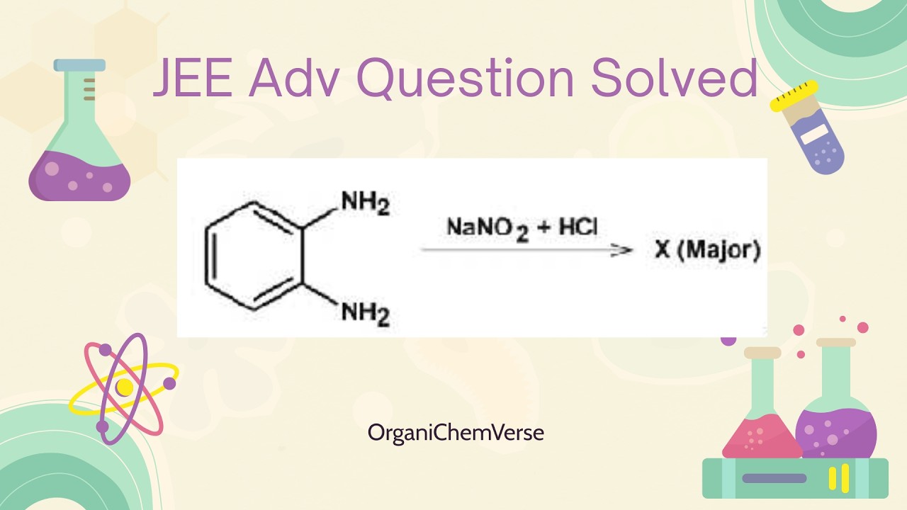 Diazotization of o-phenylenediamine to benzotriazole #jeeadvanced #blackbook #jee2026 #jeeadvanced