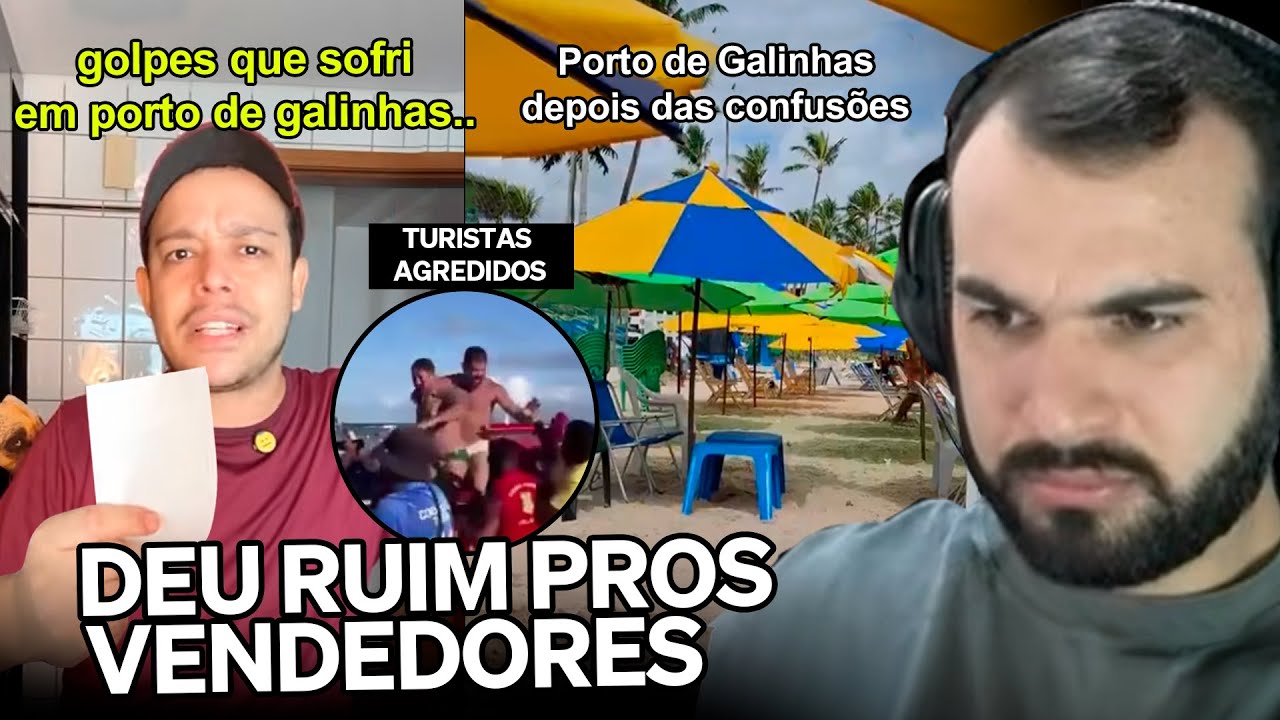 TURISTAS RELATAM GOLPES Q SOFRERAM EM PORTO DE GALINHAS E PRAIAS FICAM VAZIAS | Cortes do Francisco