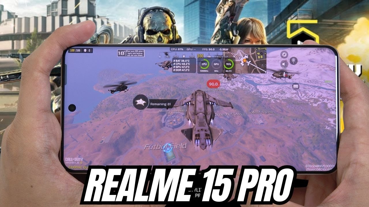 Realme 15 Pro test game Call of Duty Mobile CODM | Snapdragon 7 Gen 4