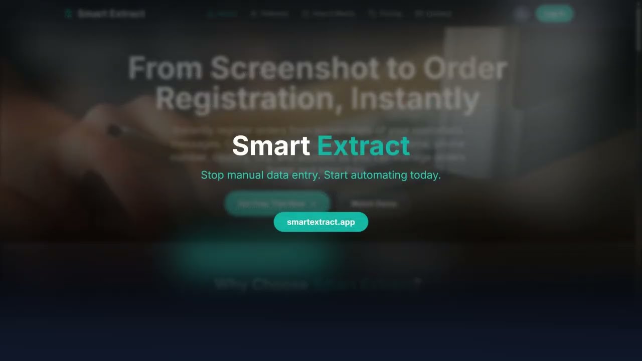 Koniec z ręcznym wprowadzaniem danych! Konwertuj zrzuty ekranu zam&oacute;wień na zarejestrowane zam&oacute;wienia natychmiast dzięki Smart Extract