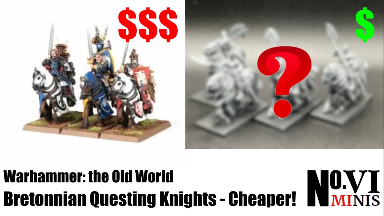 How to Kitbash GW-Legal Bretonnian Questing Knights, Cheaper!