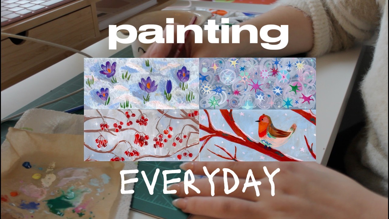 ⊹₊⋆ painting everyday for a week pt.2!!