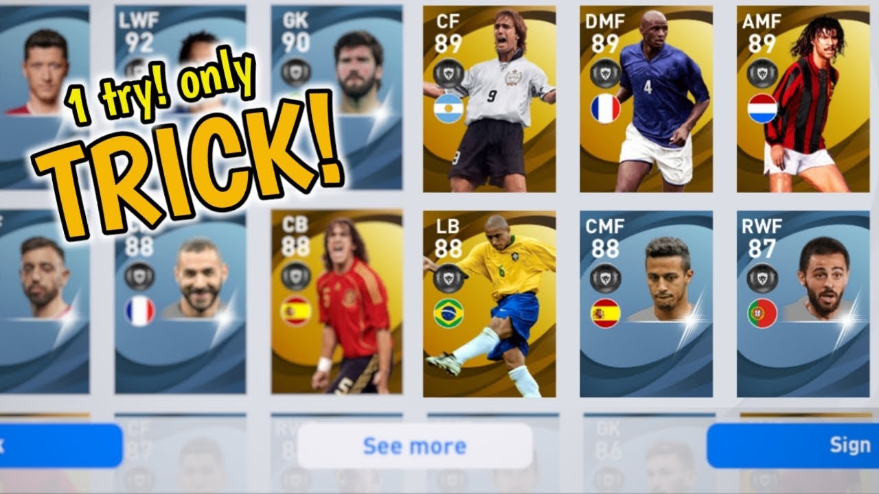 Legend trick in Legend Worldwide Pack - Pes 2021 Mobile