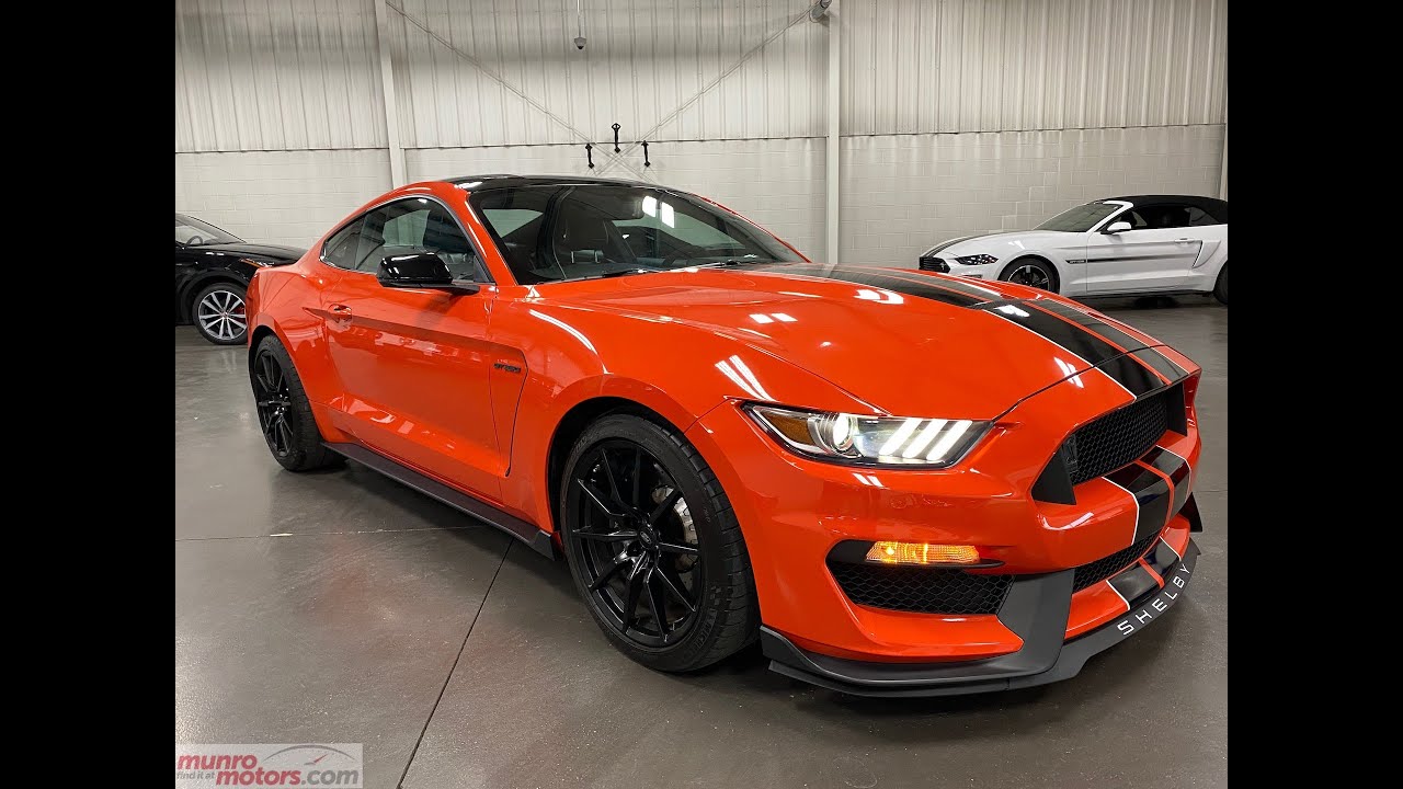 2016 Ford Mustang SOLD SOLD SOLD GT350 in Competition Orange Tech Pkg with just 8k kms! Munro Motors