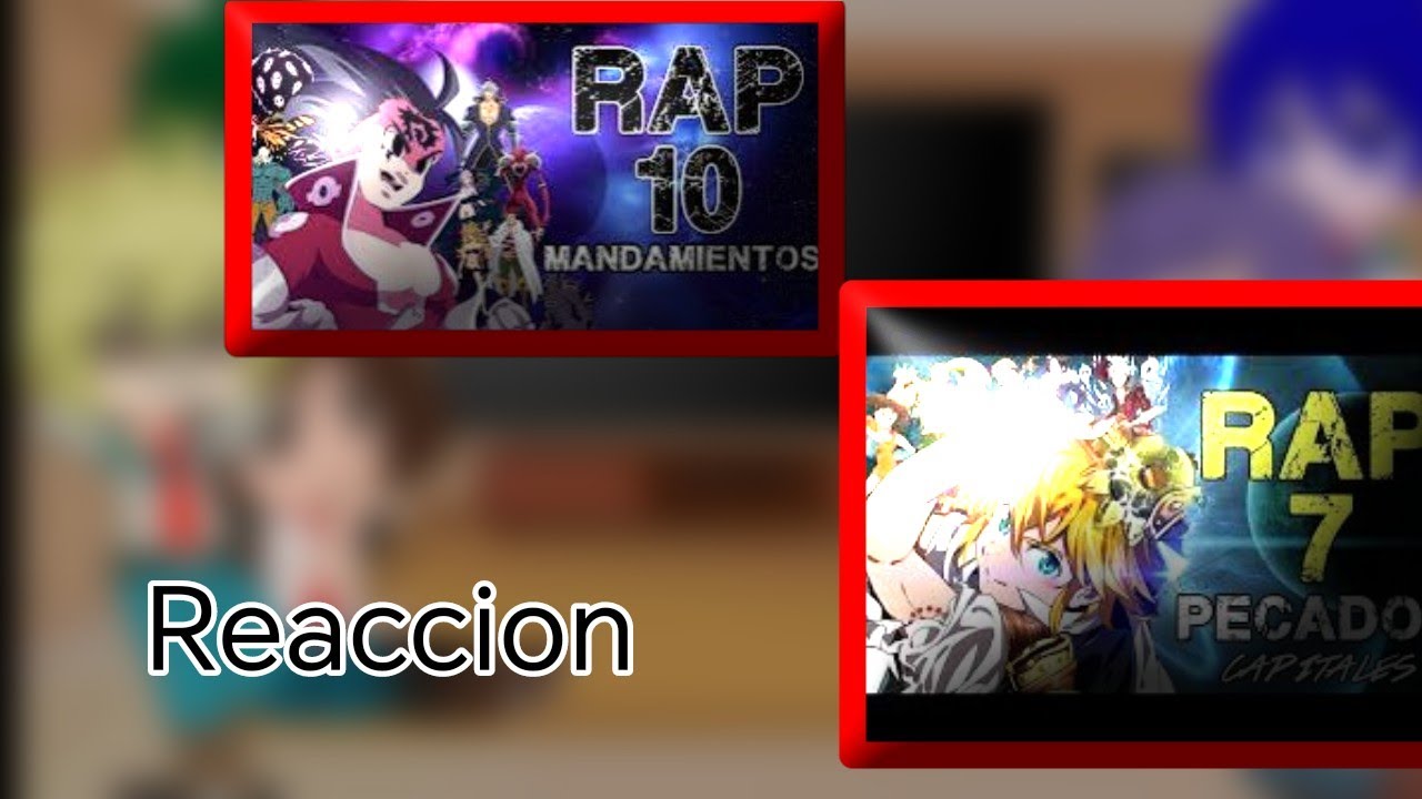 Bnha reacciona a rap los 7 pecados capitales y los 10 mandamientos 🎧🖤 (chochox?)