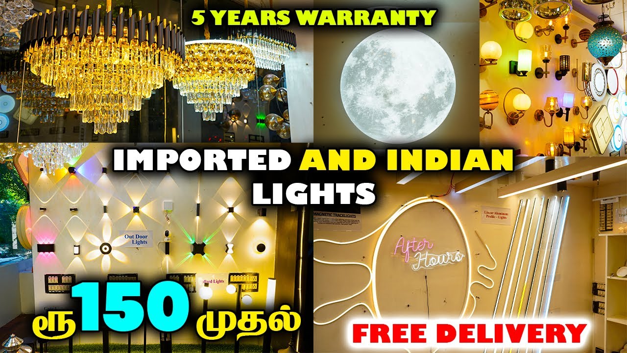 Rs.150 முதல் Exclusive Fancy Imported Lights Wholesale | Decorative Lights in Chennai /