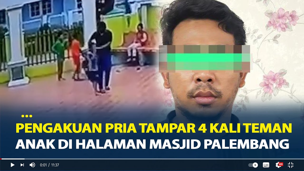 Pengakuan Pria Tampar 4 Kali Teman Anak di Halaman Masjid Palembang, Mengaku Salah