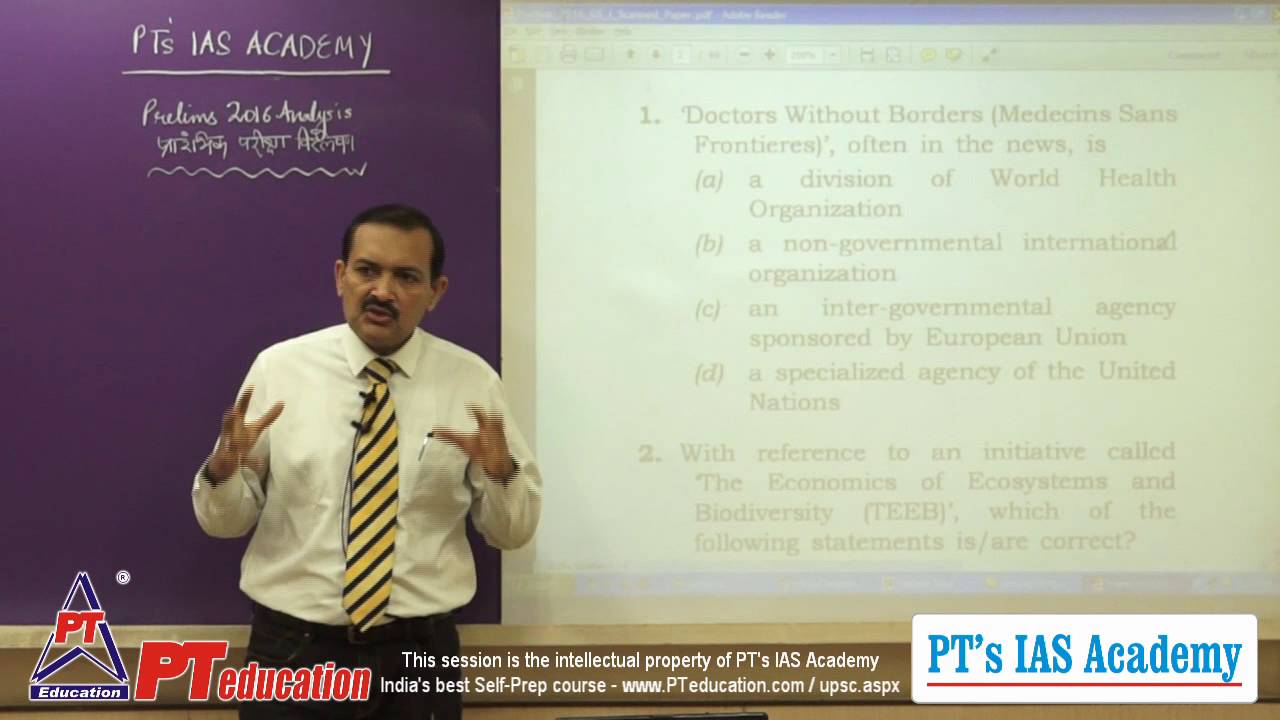 UPSC Civil Services - Prelims - Paper I (GS) - 2016 - detailed analysis