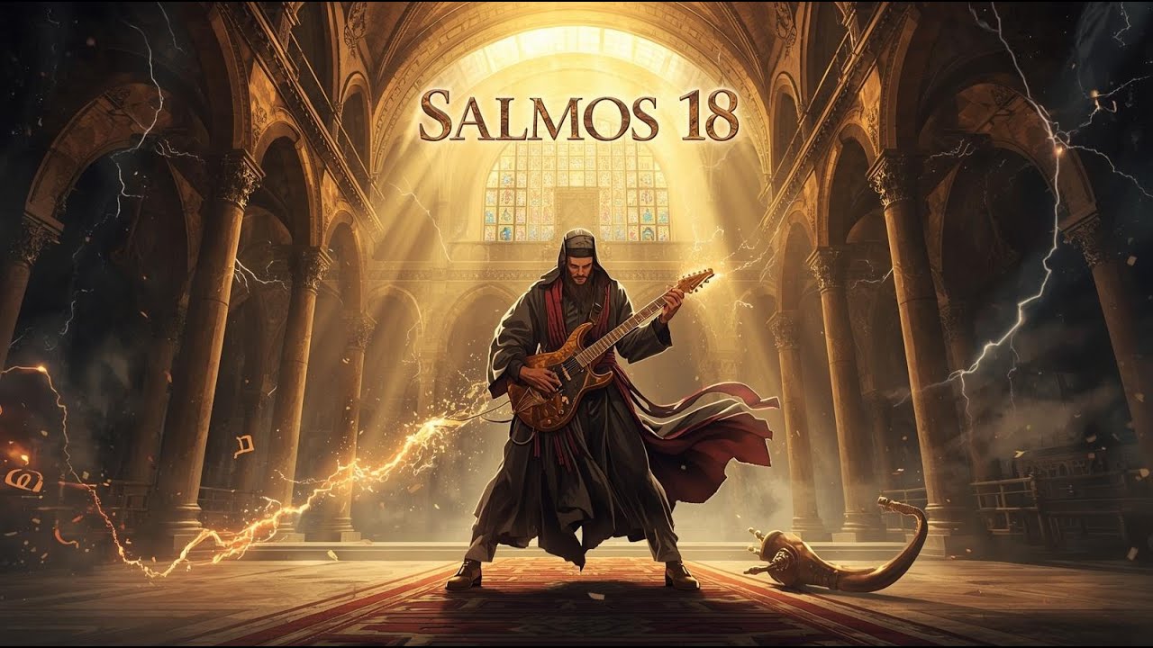 🌟🪕 Tehillim 18 – Salmo 18 🎸🔥🎶   La Fuerza del Altísimo en la Tormenta ⚡🌊✨