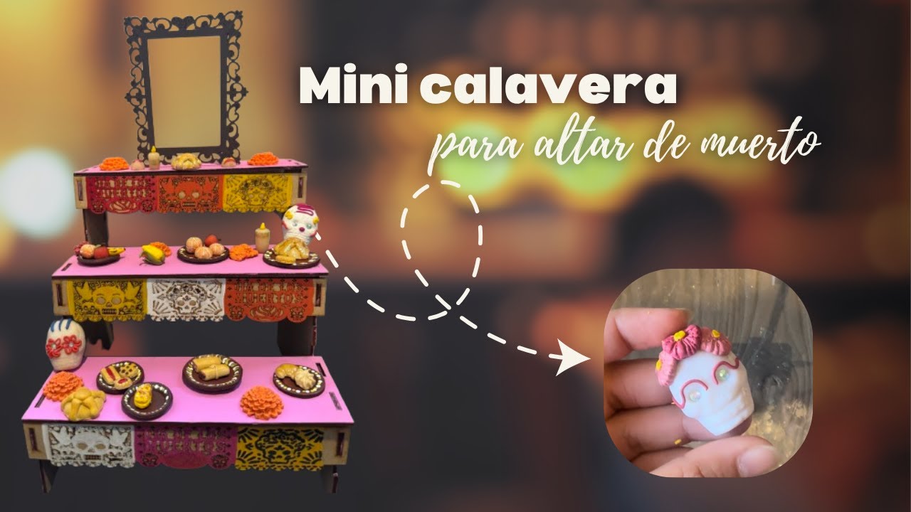 Mini calavera para altar de muertos | Miniatura para altar de muertos