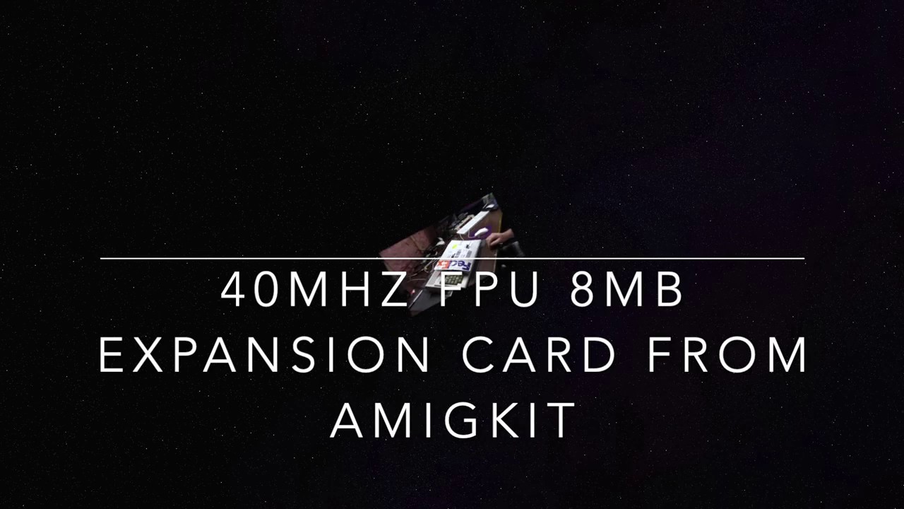 Amigakit Amiga 1200 8mb ram card w 40mhz fpu