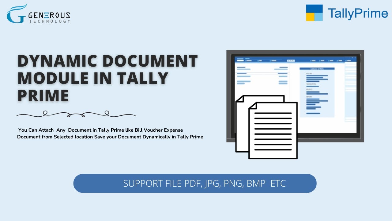 Dynamic Document Module In Tally Prime | Tally Customization