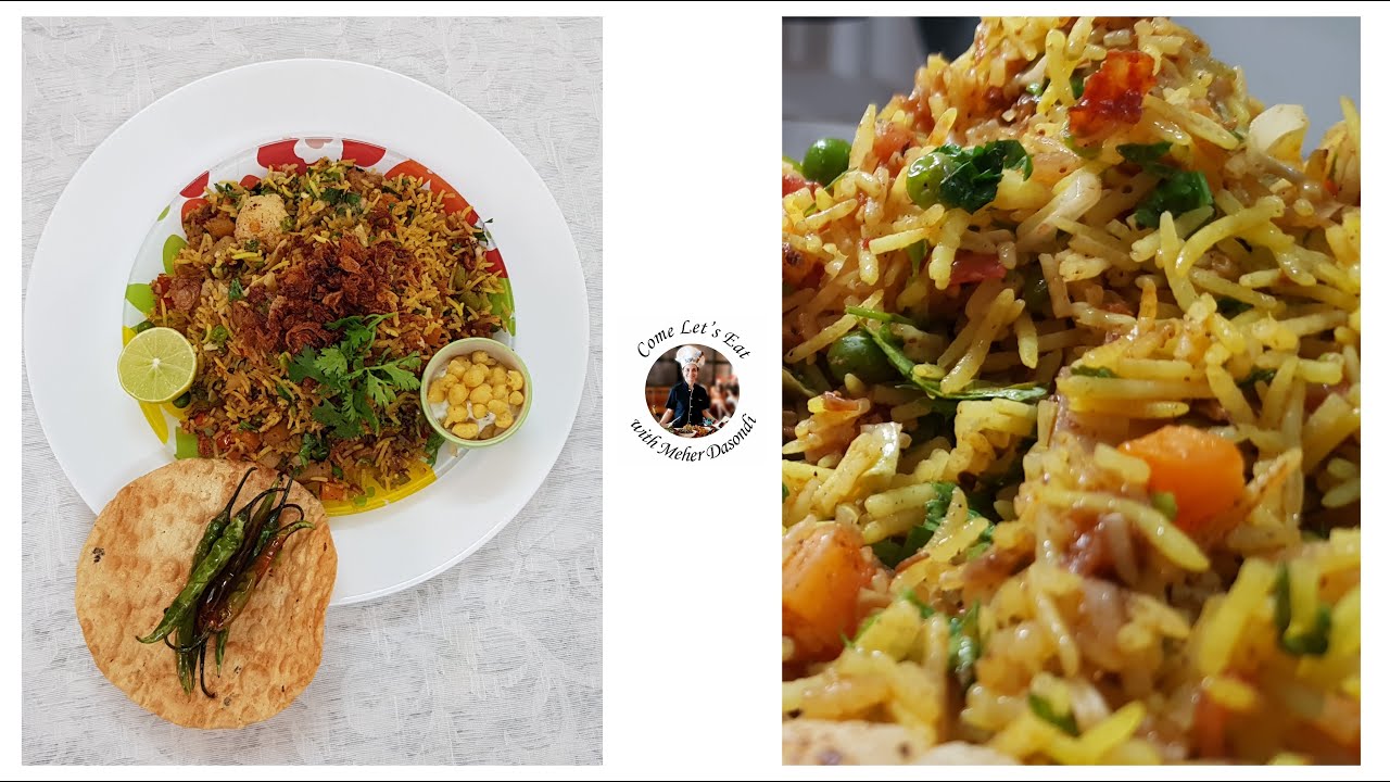 TAVA PULAV with BOONDI RAITA @MeherDasondi-ComeLetsEat