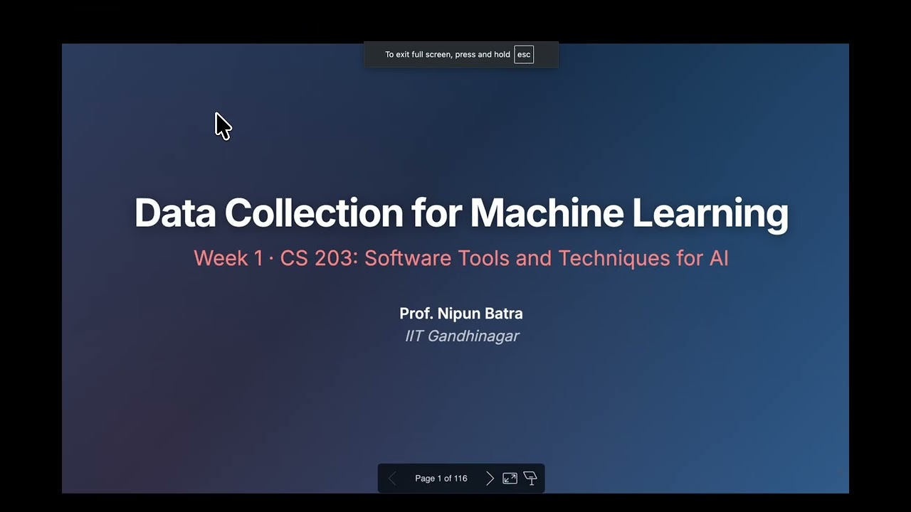 CS 203: 1 - Data Collection for Machine Learning
